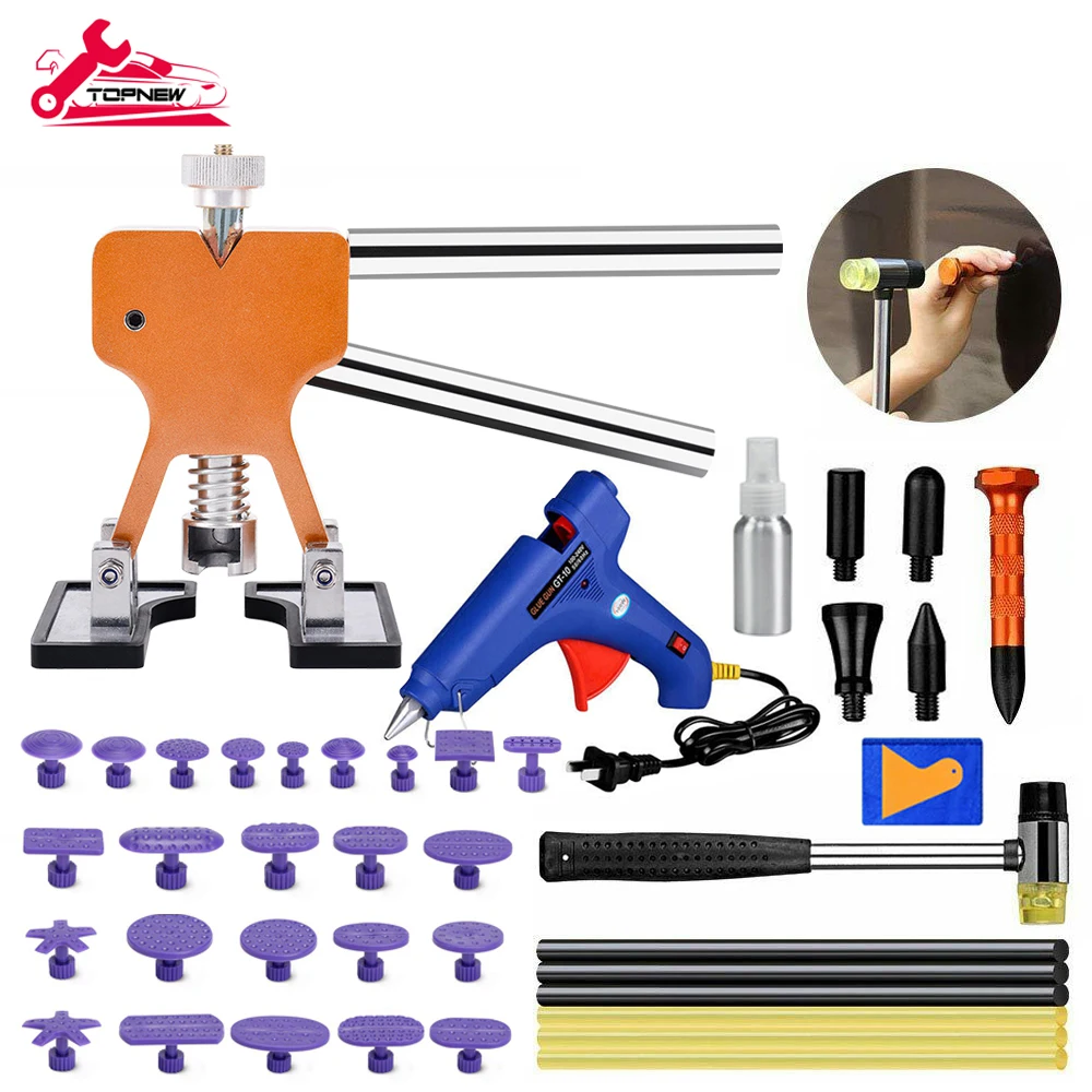 

PDR Paintless Dent Repair (PDR Tool) Kit - Car Dent Puller Removal Dent Remover Kit