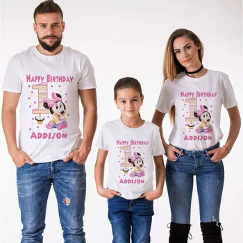 

Mouse Family Matching Clothes T-Shirt Mommy and Me Clothes It Is My 1st Birthday TShirt Boys Clothes Birthday Short Sleeve Shirt