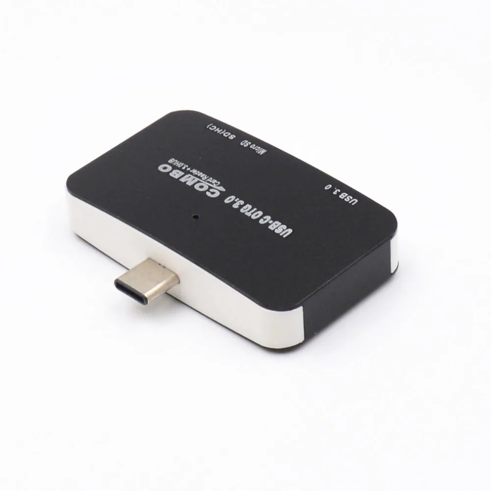 3 в 1 USB кард-ридер адаптер type C кабель SD/Micro SD TF подключение камеры смарт-карта памяти для Macbook Pro type-C порт