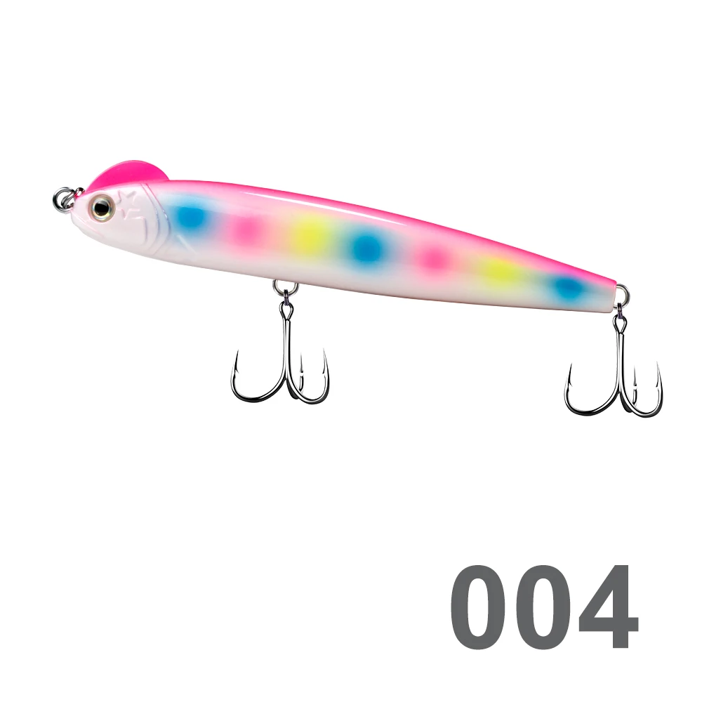 Hunthouse медленно Тонущая приманка для рыбалки карандаш синий stickbait Глубина 0,2-0,8 м s-образная 130 мм 26 г Морская Вода МОРСКИЕ морские моряки жесткие приманки блесны - Цвет: 004