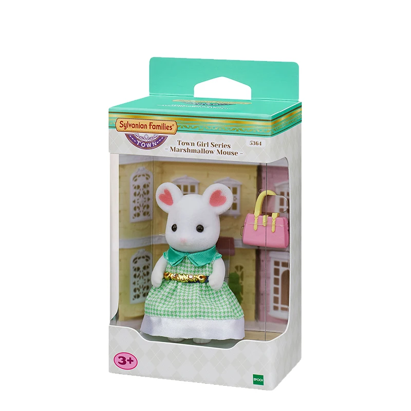 Sylvanian Families Town Girl серия кукольный домик Marshmallow мышь и аксессуары игрушечная фигурка