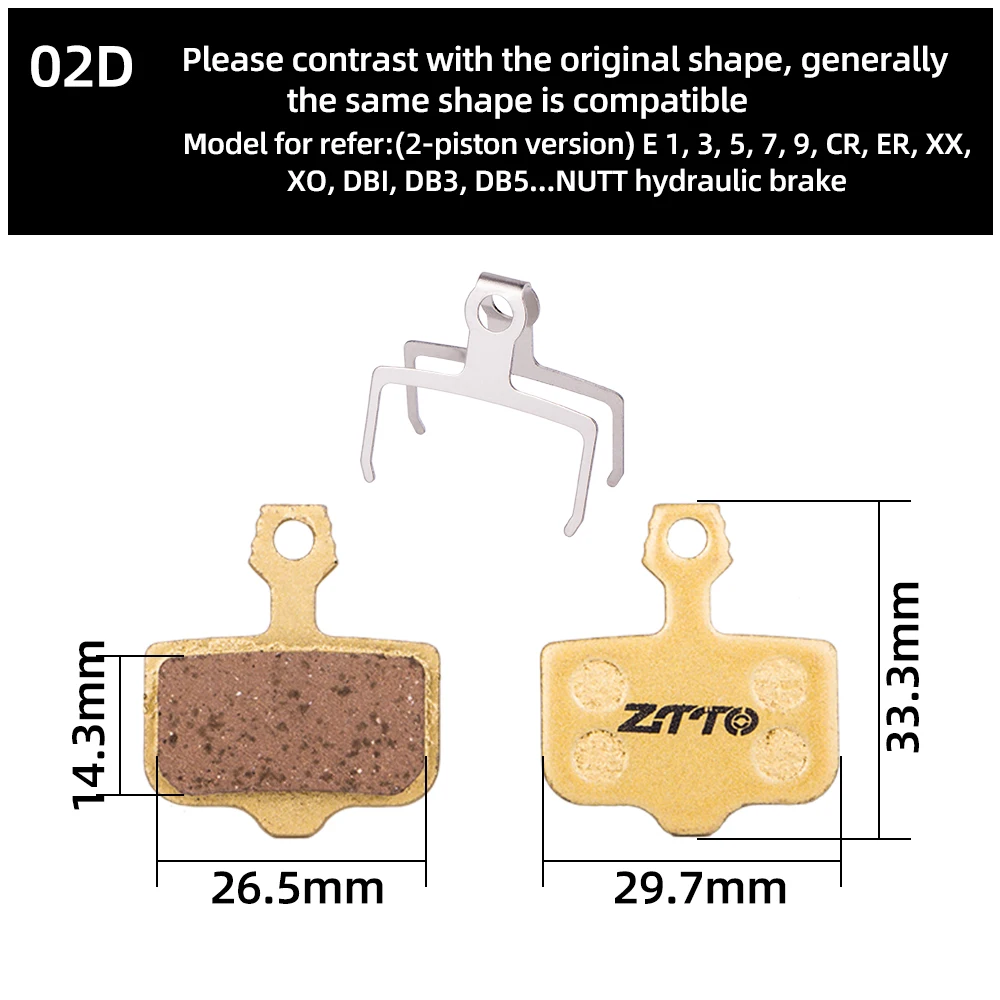 4 Paires De Plaquettes De Frein à Disque BUCKLOS Résine - Pour AVID Elixir / SRAM Level - US