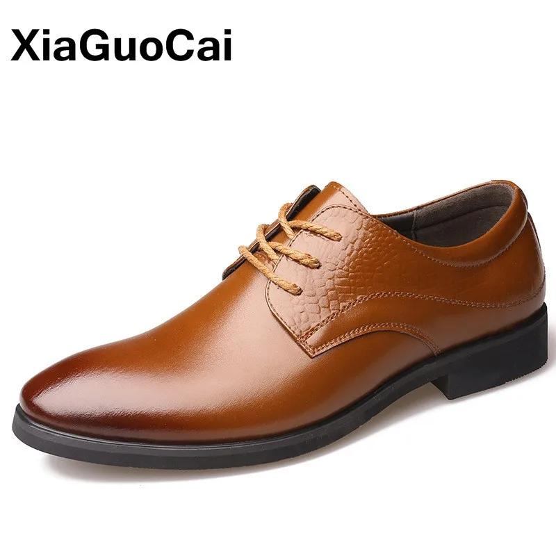 

Роскошные Мужские модельные туфли в британском стиле; Деловые осенние мужские оксфорды высокого качества с острым носком; Повседневная мужская кожаная обувь; Удобная обувь; 2019