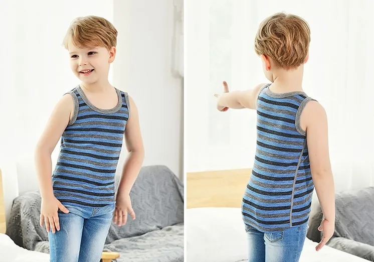 Kid's Merino Wool Tank Top for Girls Boys 100% Merino Wool Vest 160G Sports T Shirt Toddlers Breathable Anti-Odor Size 3-12T
