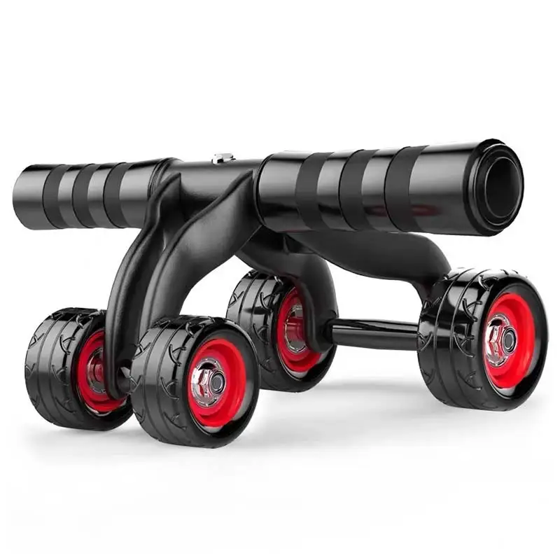 

4-Wheel Abdominal Roller Muscle Trainer Home Fitness Ab Rollers Workout