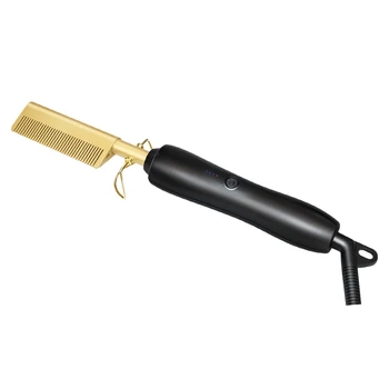 

Hot Comb Wet and Dry Hair Use Hair Curling Iron Straightener Comb Electric Hair Curler