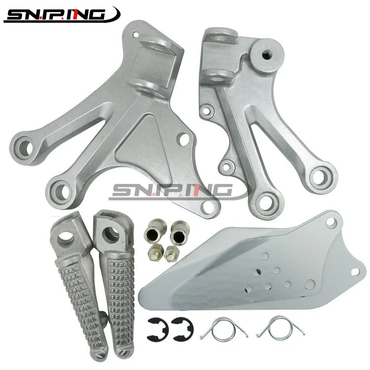 

Motorcycle Front And Rear Footrest Foot Pegs Brackets Set For KAWASAKI Ninja ZX-10R 04-05 ZX10R 2004-2005 Footrest Bracket Set