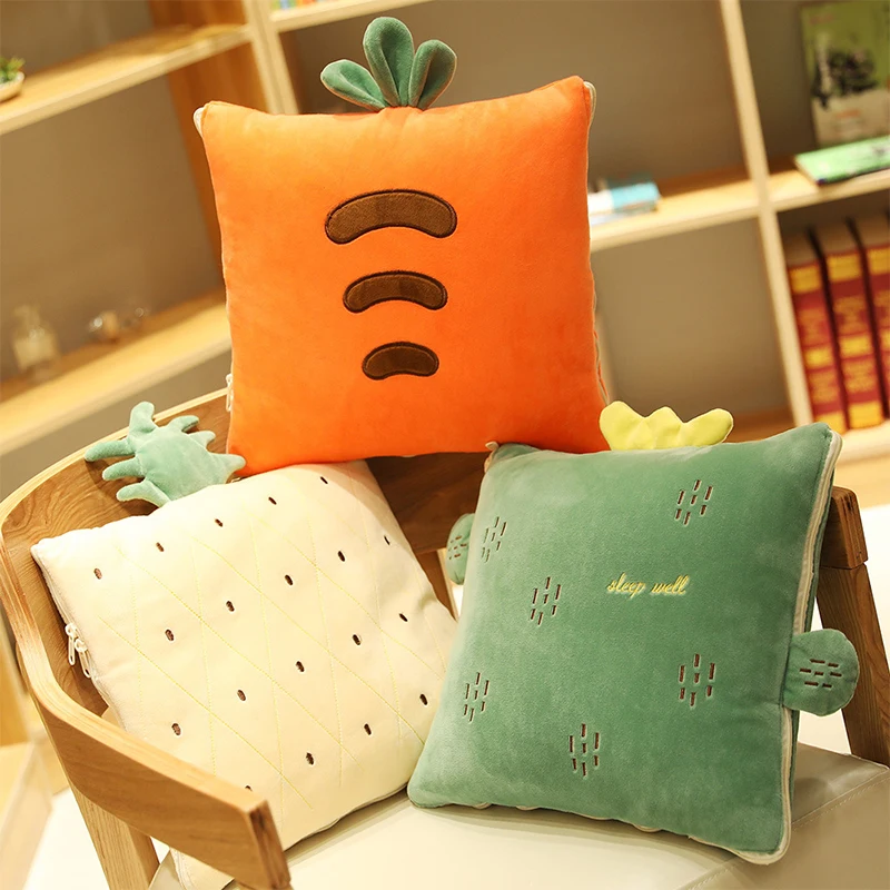 

Plant Carter Cushion Pillow Quilt Multifunction Office Car Dual-use Cushion Gift Pillow Custom Cute Round Pad Soft