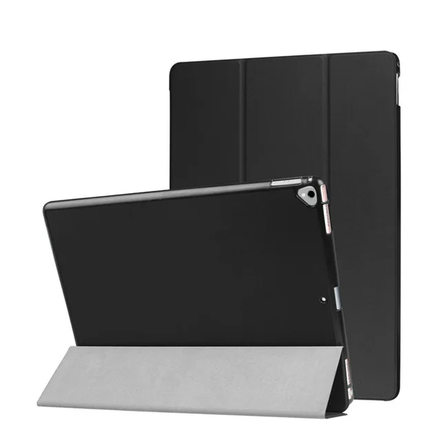 MTT Smart Cover Чехол для iPad Pro 12,9 дюйма версия Авто Режим сна/пробуждения ультра-тонкий из искусственной кожи флип-чехол для планшета Funda - Цвет: Black