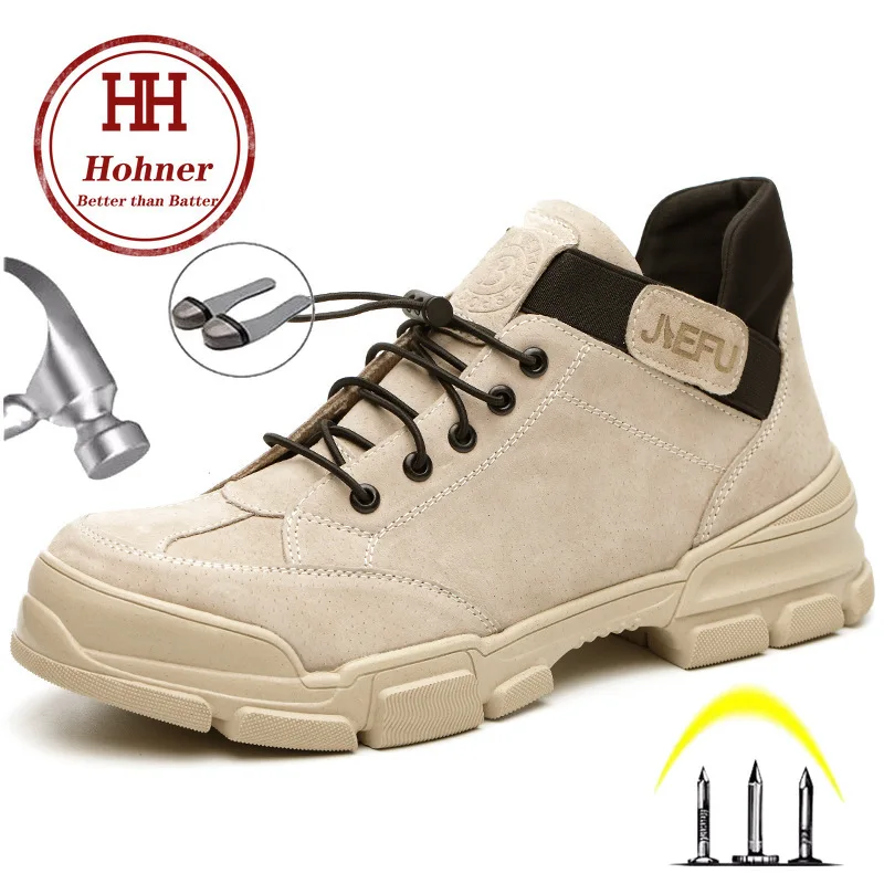 Hohner мужские защитные ботинки, обувь; мужские полусапоги нерушимой рабочие ботинки безопасности ботинки со стальным носком; рабочая обувь, удобная обувь