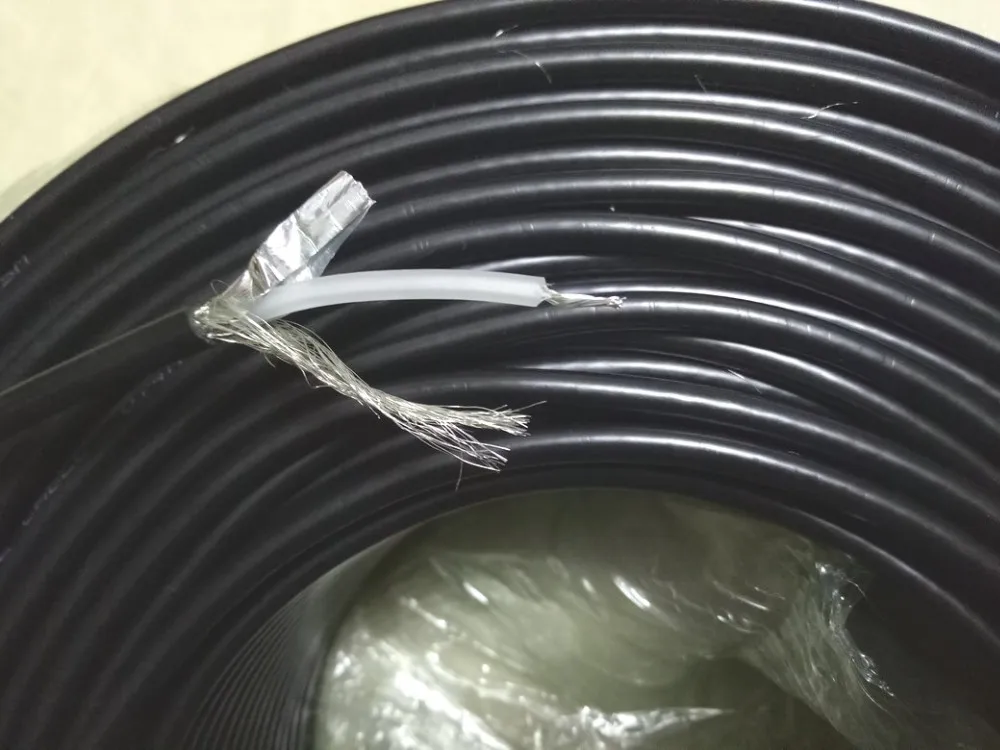 1 Катушка черный 20 м RG58 U 50 Ом кабель