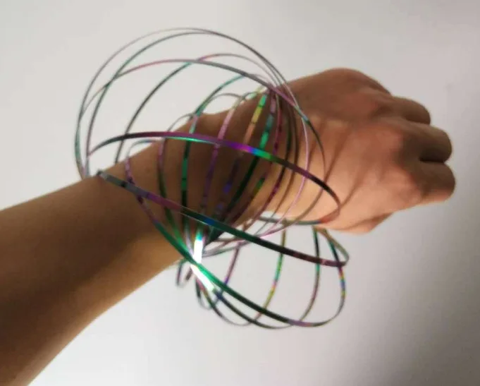 Волшебная игрушка жидкий браслет из нержавеющей стали 3D волшебный браслет реквизит крупным планом железное кольцо новинка декомпрессионная игрушка Прямая