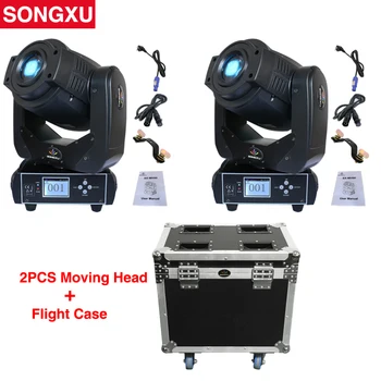 

SONGXU 90W LED moving head light 3 Face Prism DJ Light DMX Controller 1 Flight case packaged with 2 lights /SX-MH90