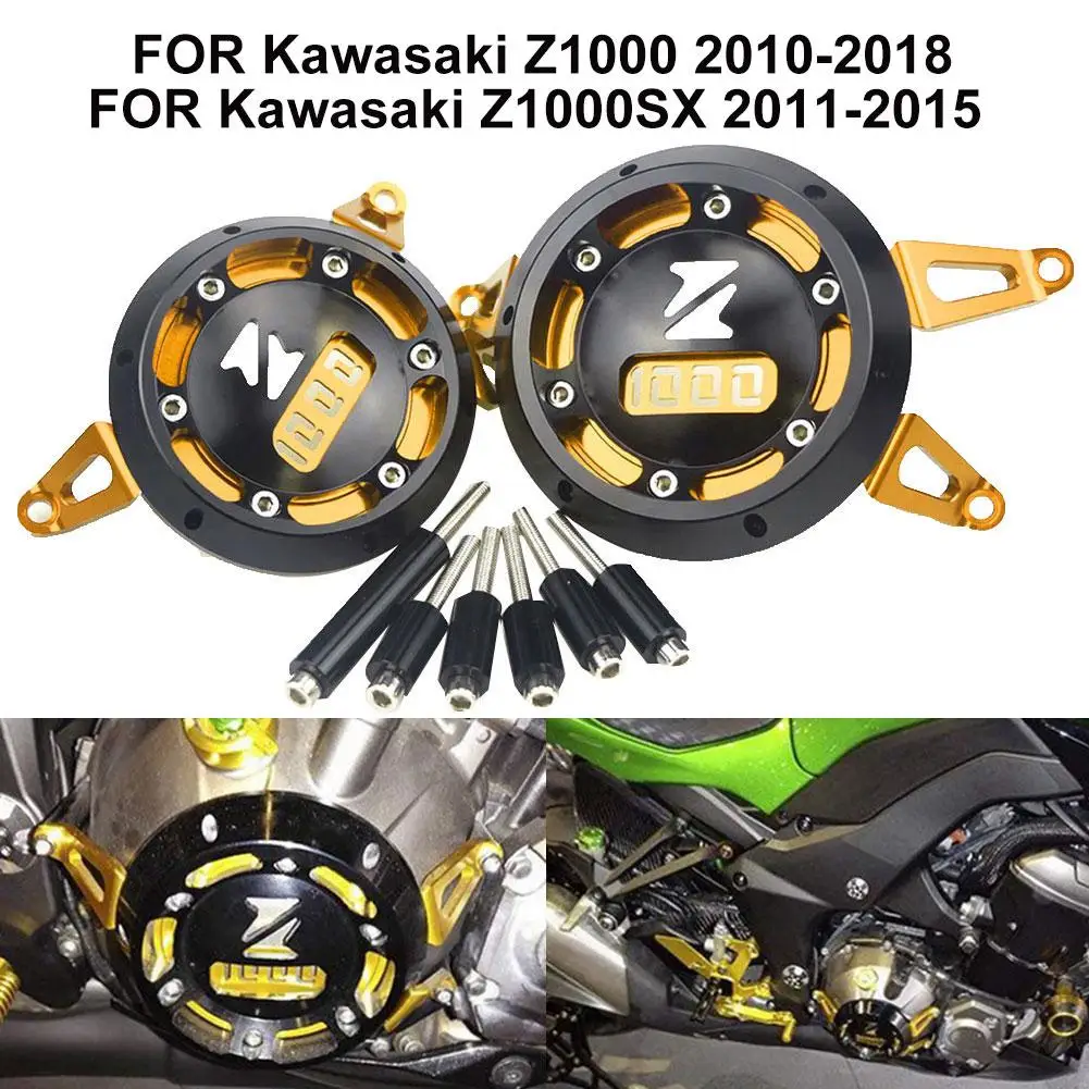 Защита двигателя мотоцикла боковой Статор для Kawasaki Z1000 Z1000SX ktm exc рамки и фитинги r Чехол протектор зеленый черный серый красный