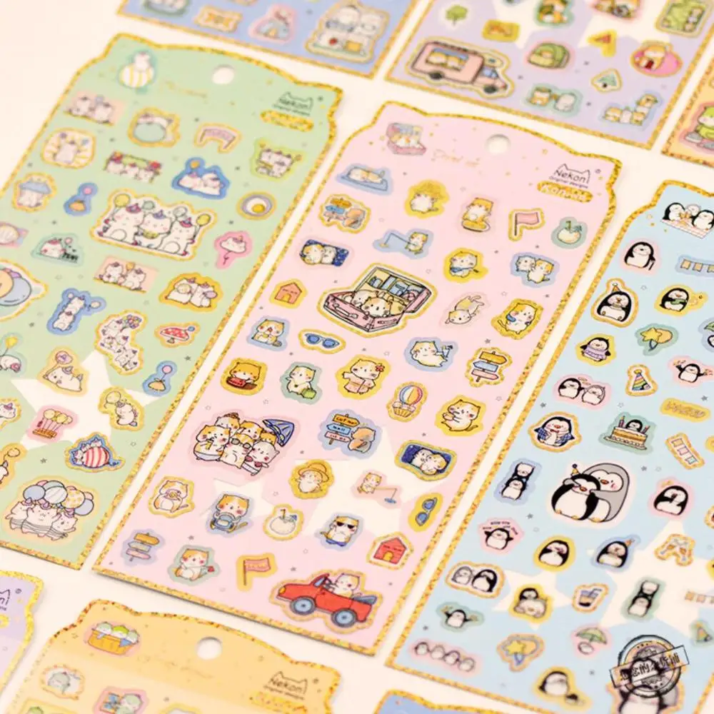 Nekoni Kawaii маленькие животные позолоченные декоративные фотообои для