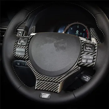 

For Lexus NX 200 200t 300h Car accessories Steering wheel panel decorate carbon fiber interior trim car stickers 3D Patch