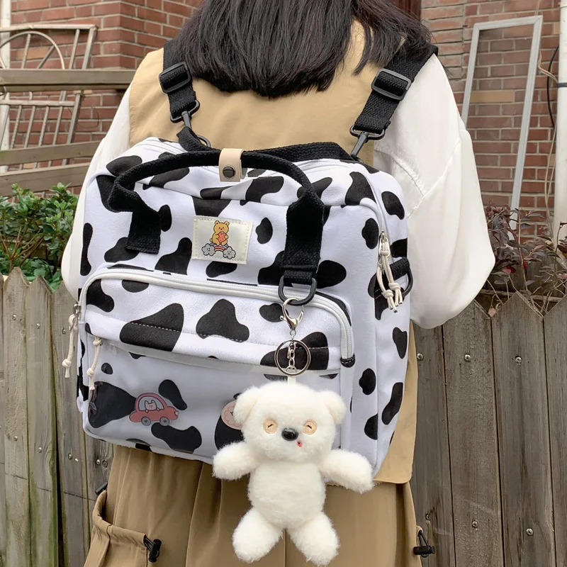 Women Backpack Schoolbag Travel-Bag Multi-Function Female Transparent DCIMOR Small Lovely