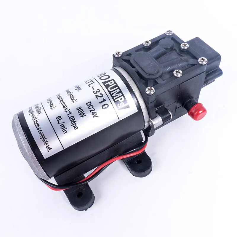 DC 24V 130PSI 6L/мин водяной мембранный самовсасывающий насос высокого давления 80W