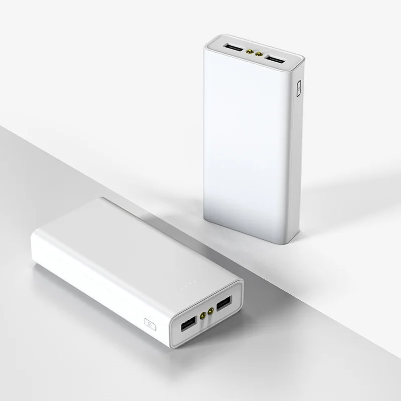 Xiaomi бренд QI 3,0 внешний аккумулятор 20000 мАч двойной USB водонепроницаемый внешний аккумулятор для всех телефонов Cargador портативный аккумулятор - Цвет: white 15000mAh