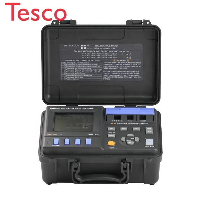 

MS5215 5KV 5Tohms High Voltage Insulation Resistance Tester