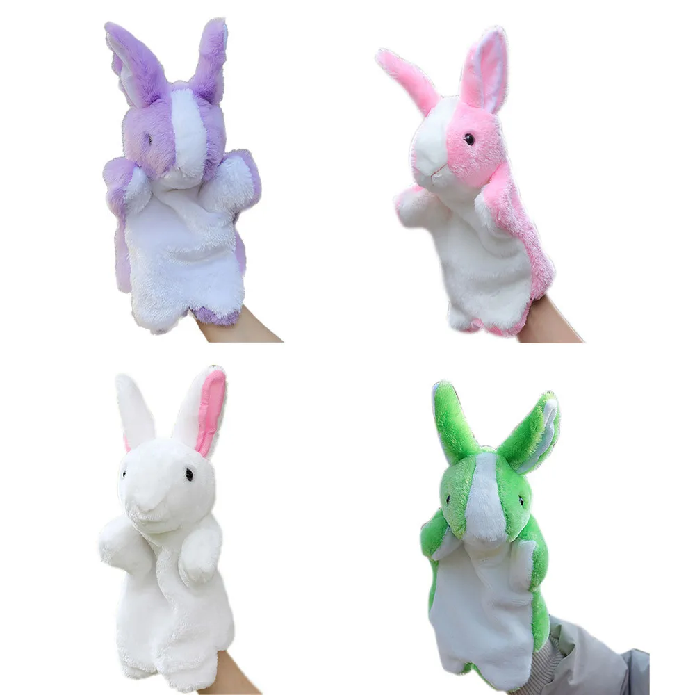 Игрушки для детей Кролик плюшевый кролик пальчиковые игрушки милые Мультяшные животные кукольная перчатка ручная кукла детские игрушки Brinquedos Juguetes