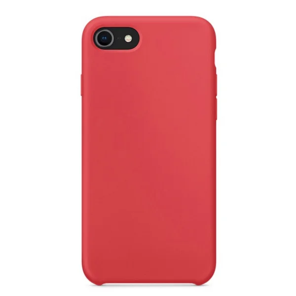 Red Raspberry Роскошный официальный силиконовый чехол с логотипом для iPhone 7 8 Plus чехол для Apple iPhone X XS Max XR для iPhone 6 6S 5 5S SE - Цвет: Red Raspberry