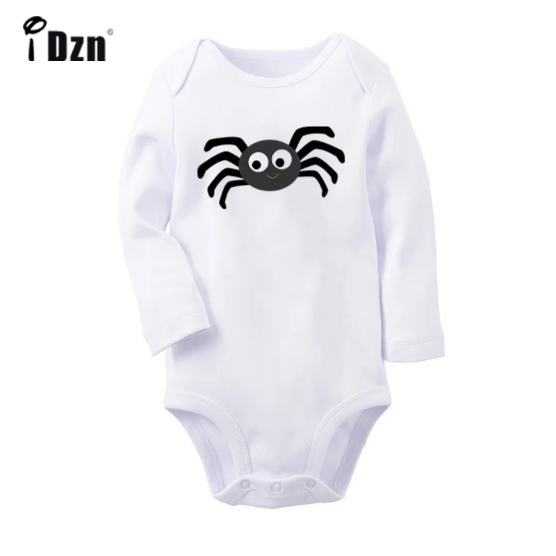 THE PRODIGY rock Band spider/Вечерние боди для новорожденных на Хеллоуин с черным пауком и насекомыми; комбинезоны для малышей; одежда в подарок - Цвет: YbBaby1115WC