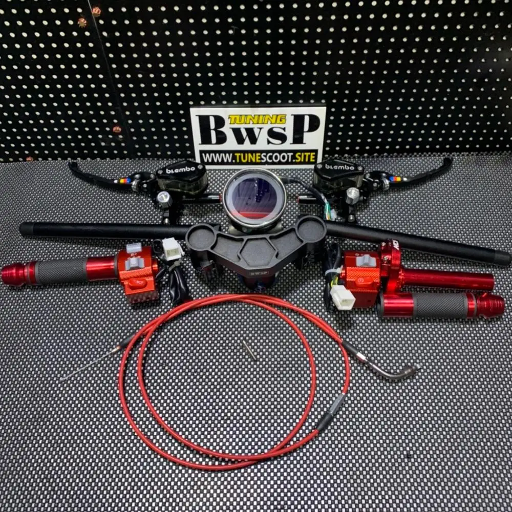 Handlebar kit for RUCKUS ZOOMER tuning assembly BWSP upgrade steering rudder grips gaug brake handles