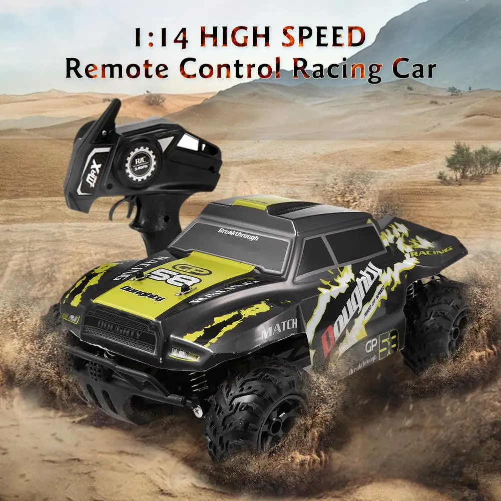 

Remote Control Car 1:14 High Speed Off-Road Vehicle 2.4GHz Electric Climbing Car Rechargeable RC Car Trunk Toy