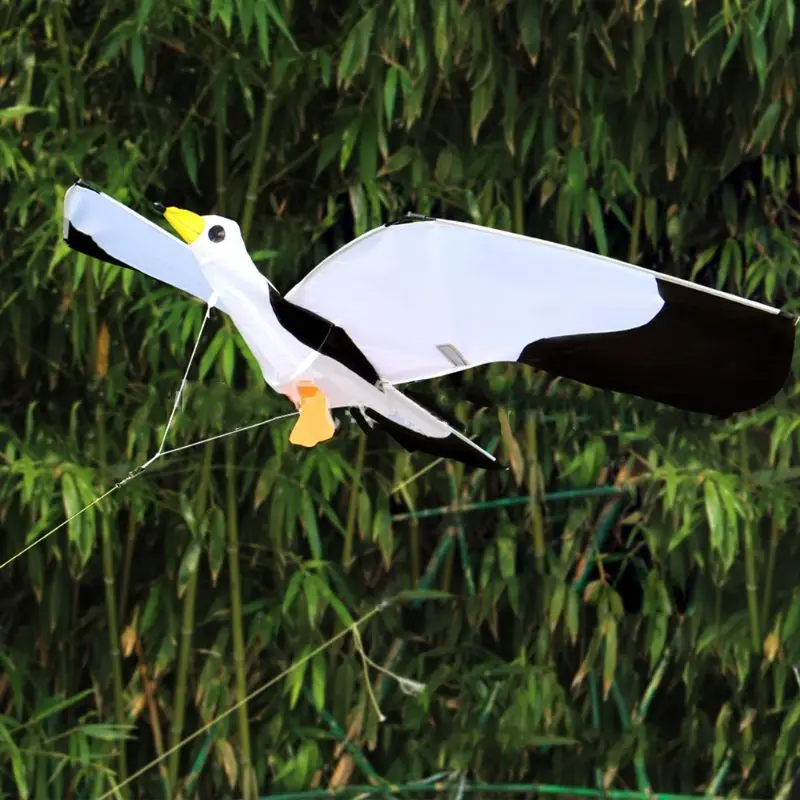3D Colorful Seagull Kite Stunt Kite Flying Easy Assembled Outdoor Sport Kite for Kids