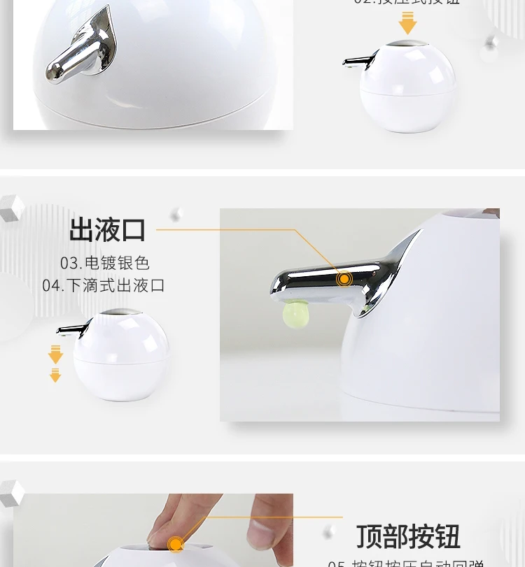 Creative Japanese Emulsion Bathroom Washing Press Hand Sanitizer Sub-Bottle Household Facial Milk Ball Lotion Bottle LL10121355