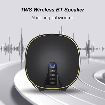 

docooler Wireless Speaker BT4.1 3D Stereo big power MP3 Music Mic Subwoofer Speakers for iPhone Computer Portable Bass Speaker