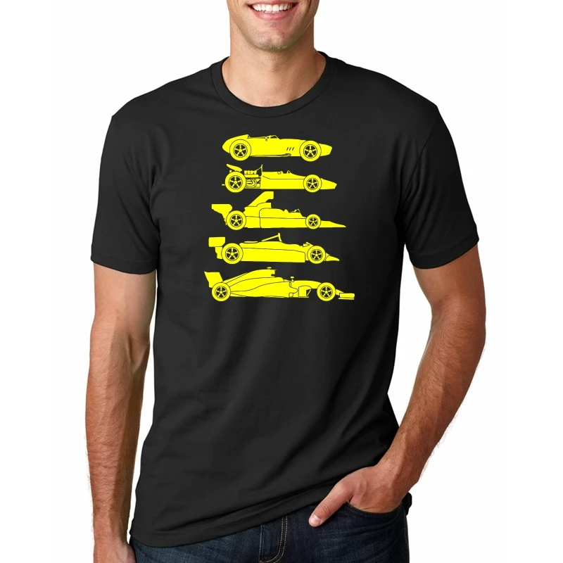 

Mens Evolution Of The Formula F Car 1 One T-shirt S-XXXL New T Shirts Funny Tops Tee New Unisex Funny Tops