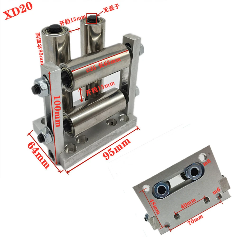 

vertical tube replacement guide rollers cross max distance 15mm cable wire lead for wire drawing machine