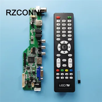 

Universal LCD Controller Board Resolution TV Motherboard VGA/HDMI/AV/TV/USB HDMI Interface Driver Board