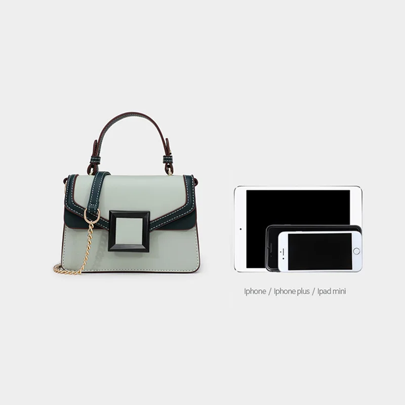 

2019 New Style Korean-style Bag Women's Summer Versitile Fashion Textured Contrast Color WOMEN'S Bag INS Fresh Hand Shoulder Bag