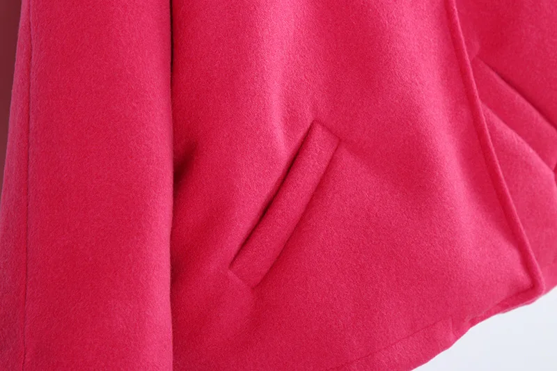 Girls Woolen Coat European And American Style Woolen Cloth GIRL'S Coat Autumn And Winter New Style Kids' Coat