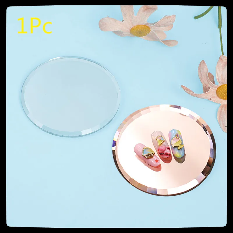 1Pc False Nail Mirror Glass Color Palette Display Board Practice Showing Shelf False Nail Tips Display Board New