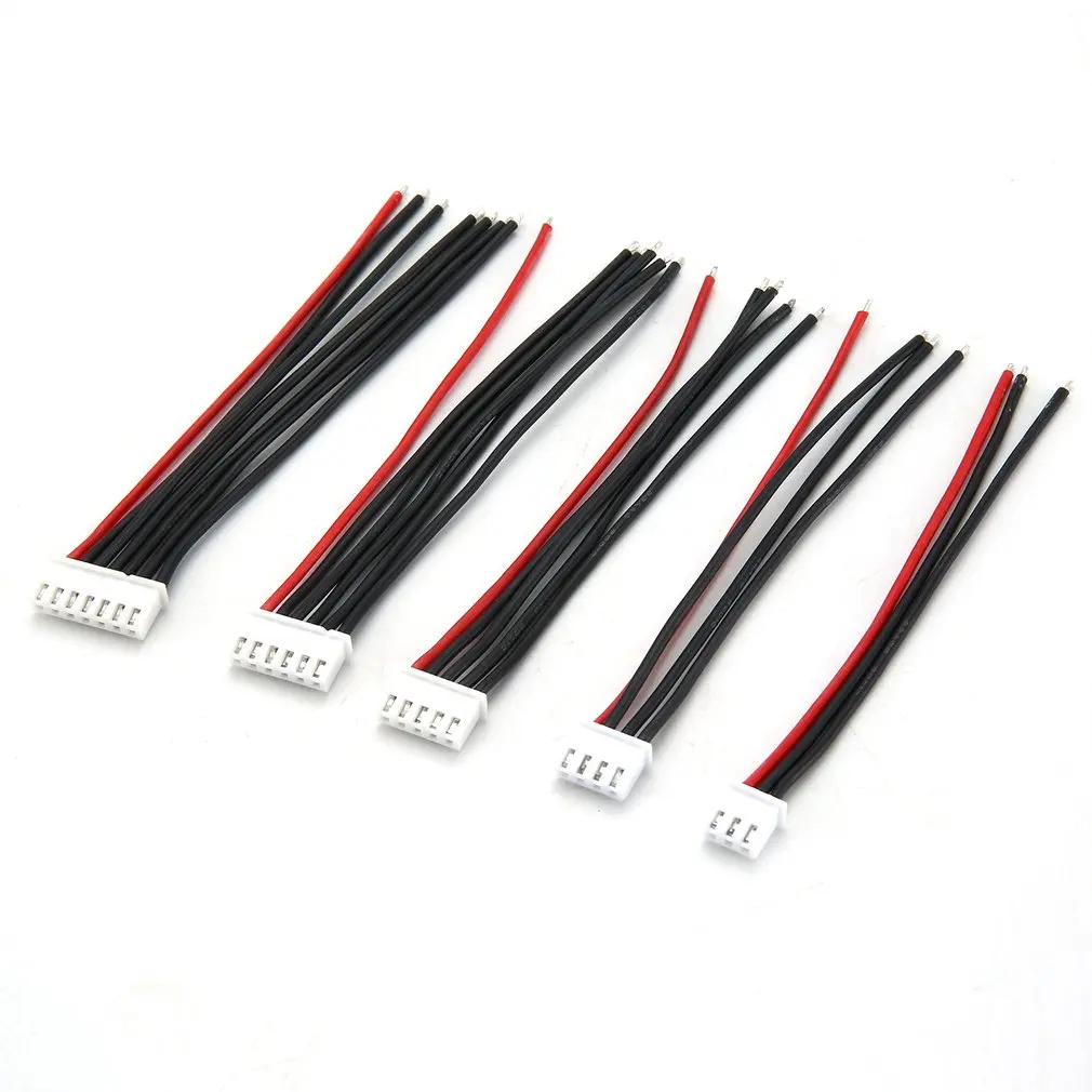 5 шт./лот 100 мм 22AWG разъем RC Lipo Battery Balance Charger 2s 3s 4s 6s кабельная линия для IMAX B3 B6|Детали