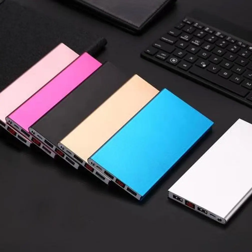 Portable External Battery Huge Capacity Power Bank 8000mAh Charger Huge Capacity Ultra-thin digital display
