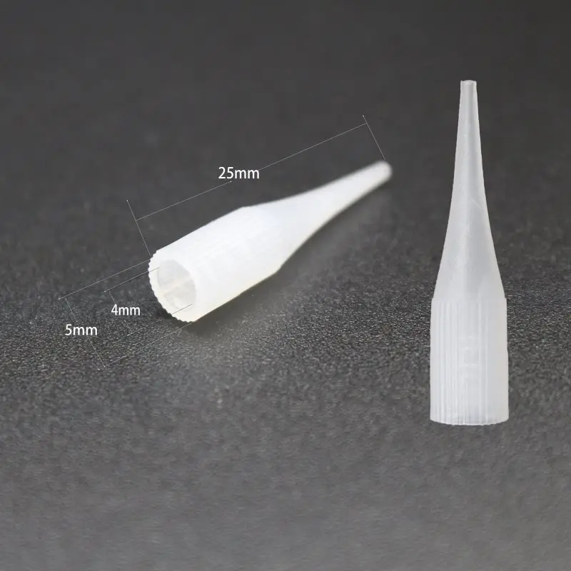 

500Pcs 1RL Permanent Makeup Needle Tip Tattoo Nozzle Needle Caps For Permanent Makeup Eyebrow Lip Tattoo Machine Gun