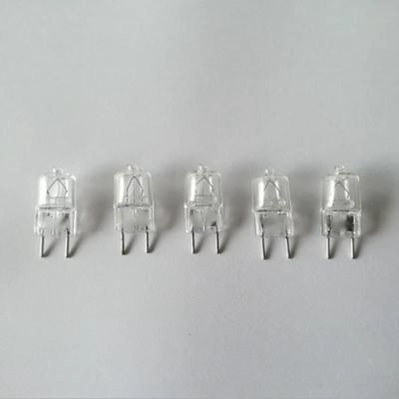 HHO-10Pcs, супер яркий галогенный светильник G8, 20 Вт, галогенная лампа 220 В, теплая белая, прозрачная галогенная лампа G8 для помещений