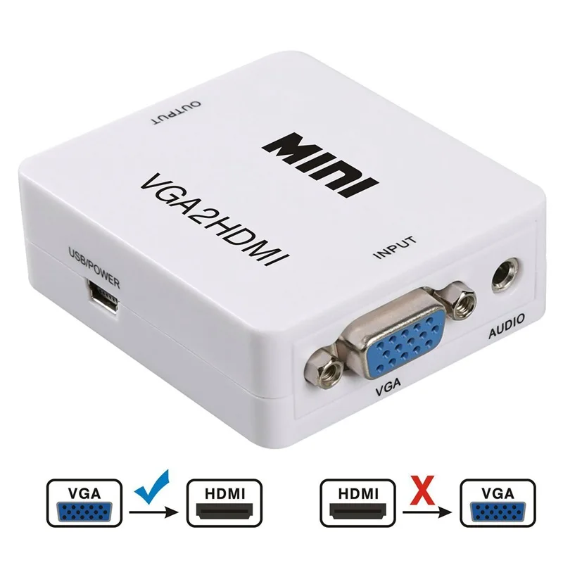 HDMI к VGA адаптер «Папа-мама» кабель с аудио портом