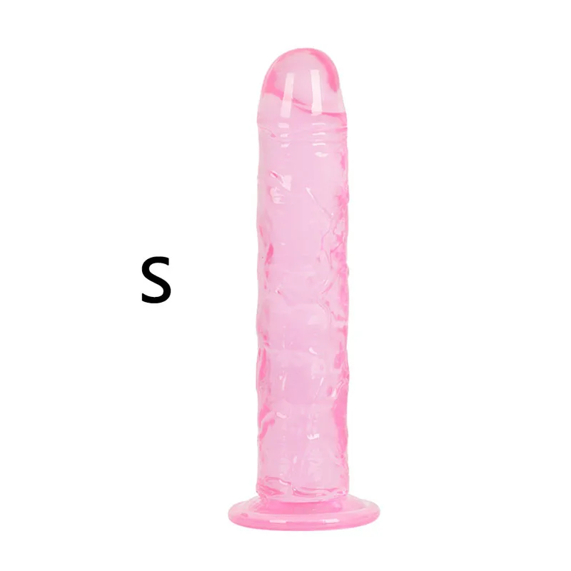 3 Size Translucent Soft Jelly Big Dildo Realistic Fake Dick Penis Butt Plug Sex Toys for