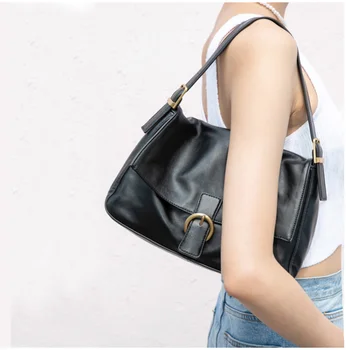 

Fashion newest design women's tote handbag baguette large girl shoulder bag women's vintage bag casual black ii99