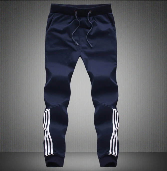 Men Pants Striped Jogger Autumn Casual Mens Sweatpants Sportswear Long Trousers New Straight Pants Man Fitness Clothing M-5XL