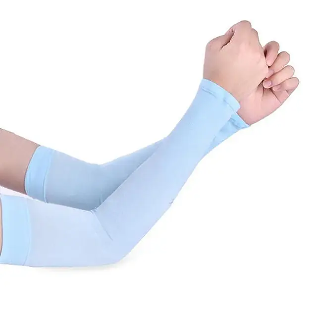 NUNOFOG Pink Ribbon Hope Unisex Summer Arm Cover Sleeves Long Fingerless Sun-proof Anti-UV Long Gloves For Outdoor 