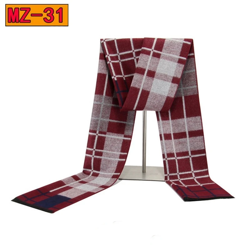 

New Europe Fashion Shawl Scarves Men Winter Warm Tartan Scarf Business Sjaal Plaid Cotton Wraps Bufanda Foulard szaliki i chusty