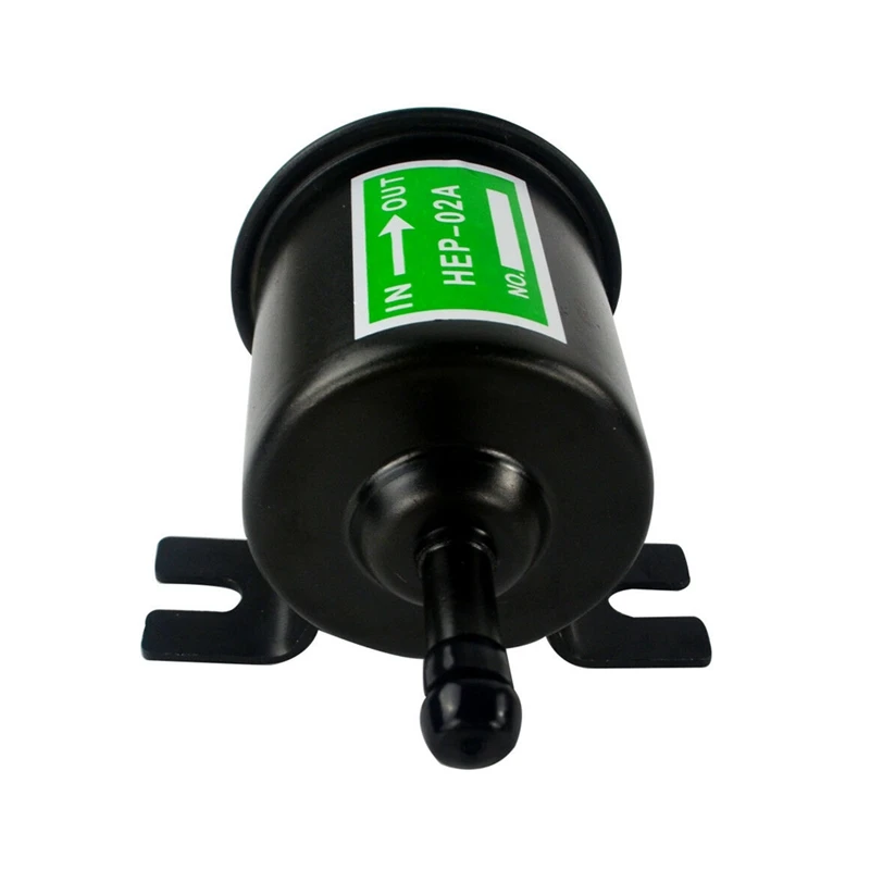 Universal Gas and Diesel Electric Fuel Pump DC 12V (Output Pressure 3-6  PSI) Heavy Duty Inline Fuel Pump Metal Solid Petrol 12 Volts HEP-02A