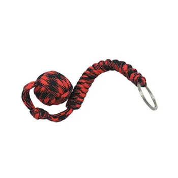 

Outdoor Security Protection Monkey Fist Steel Ball Monkey Fist Keychain Paracord With Steel Ball for Survival and Self-Defense